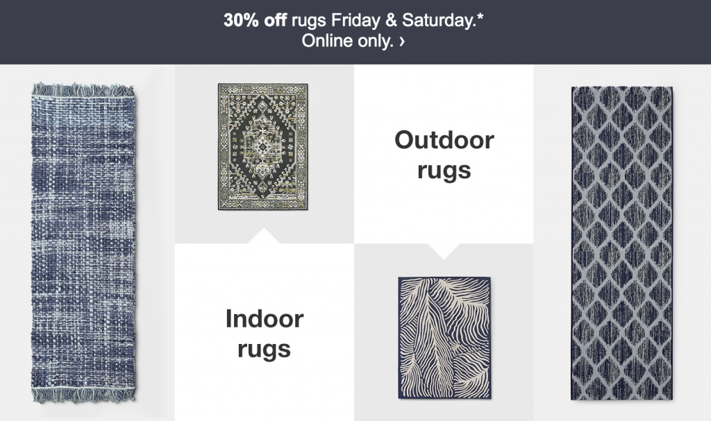 30% Off Rugs & Curtains Today & Online Only At Target!