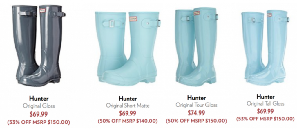 WOW! Select Hunter Rain Boots As Low As $69.99 Shipped! (Reg. $150.00)