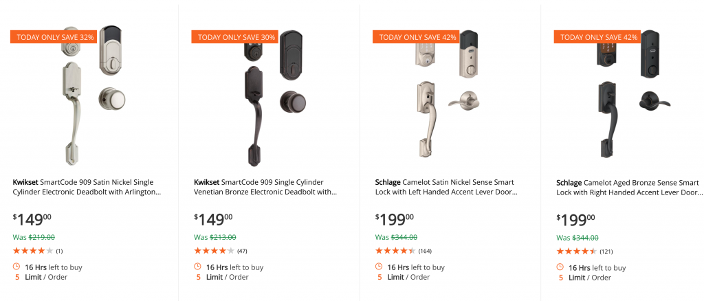 SmartCode Locks & Handles Up To 40% Off At The Home Depot Today Only!