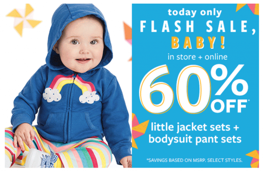 60% Off Two and Three-Piece Baby Sets & Couple With Promo Codes Today Only At Carters!