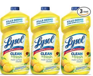 Lysol Clean & Fresh Multi-Surface Cleaner 3-Pack Just $6.55 As Add-On Item!