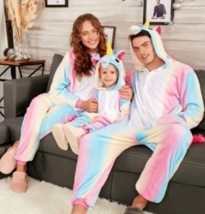 Rainbow Unicorn Matching Family PJ’s $11.36 Shipped!