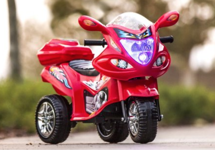 Kids Motorcycle 6V Battery Powered Ride On Just $48.94!