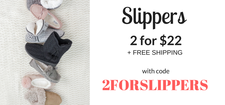 Cents of Style – 2 For Tuesday – CUTE Slippers 2 for $22! FREE SHIPPING!