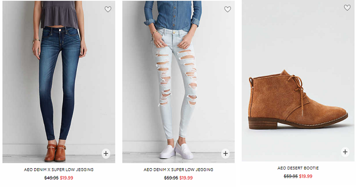 American Eagle: All Clearance $20 & Under! Includes Jeans, Dresses, Shoes & More!