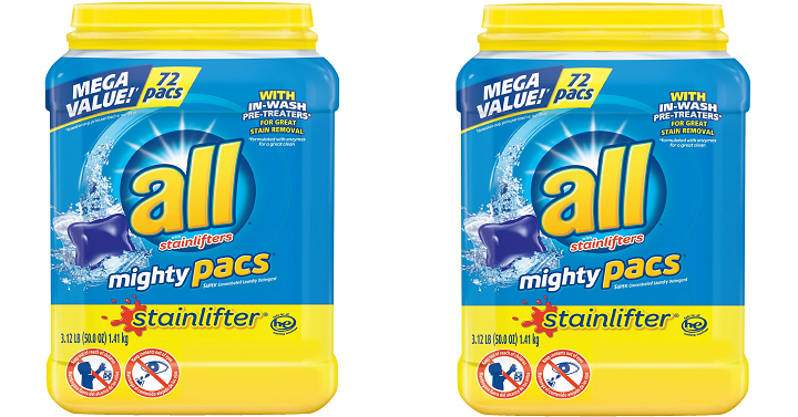 All Original Laundry Detergent Pacs (72 Each) 2 Count Only $5.05 each!