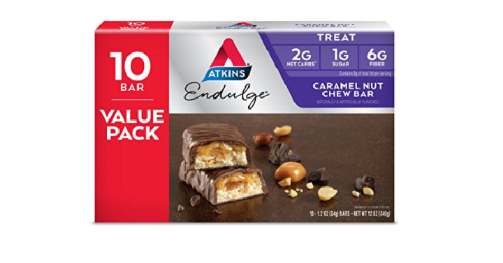 Atkins Endulge Treat, Caramel Nut Chew Bar (10 Bars) Only $7.94 Shipped!