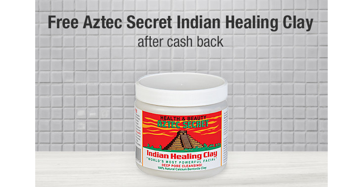 Get This Awesome Freebie! Get a FREE Aztec Secret Indian Healing Clay Face Mask from TopCashBack!