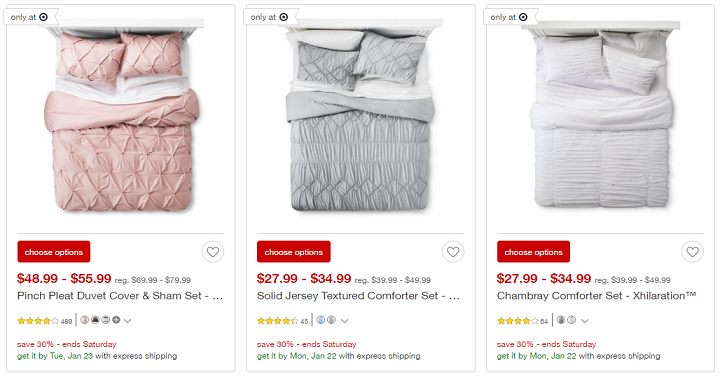 Target: Save 30% Off Bedding & Bath Items Online!