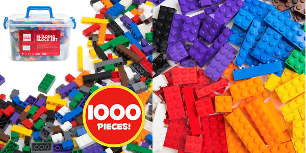 Deluxe 1000-pc Building Brick Block Set Just $17.49!