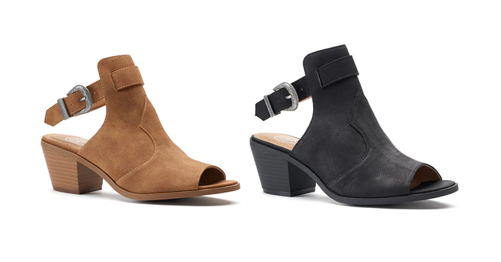 Kohl’s 30% Off! Spend Kohl’s Cash! Stack Codes! FREE Shipping! SO Academy Women’s Western Block Heel Ankle Boots – Just $16.79! So cute!