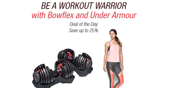 Be a workout warrior with Bowflex and Under Armour!