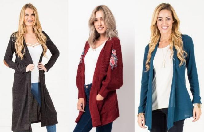 Select Cardigans Only $9.99 Shipped!