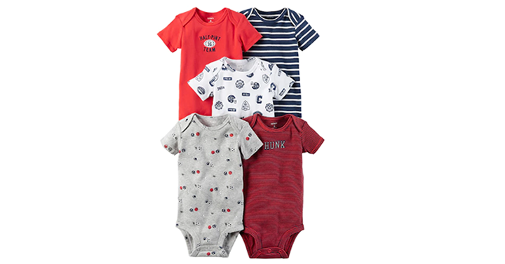 Kohl’s 30% Off! Earn Kohl’s Cash! Spend Kohl’s Cash! Stack Codes! FREE Shipping! Baby Carter’s 5-pk. Short Sleeve Sport Bodysuits – Just $9.10 or less!