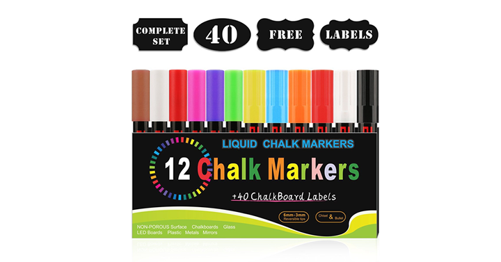 Chalk Markers – 12 pack – Just $9.35!