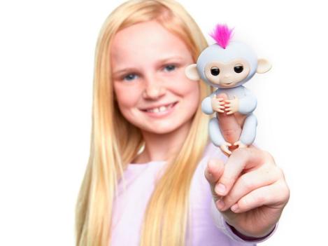 Fingerlings Interactive Baby Monkey – Sophie (White with Pink Hair) – Only $13.99!