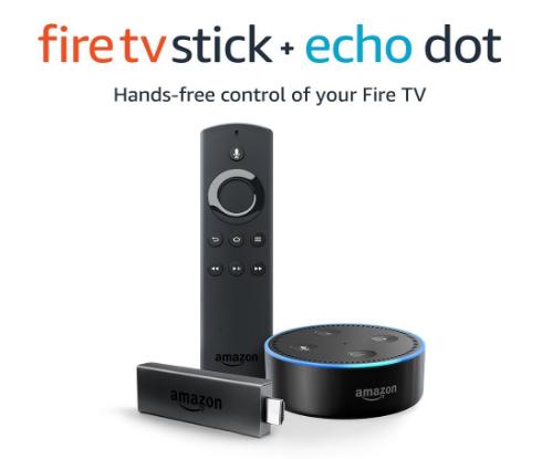 Fire TV Stick with Alexa Voice Remote AND Echo Dot (Black) – Only $69.98 Shipped!