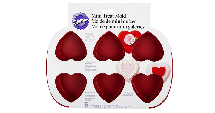 Wilton 6-Cavity Silicone Heart Mold Pan – Just $9.04!