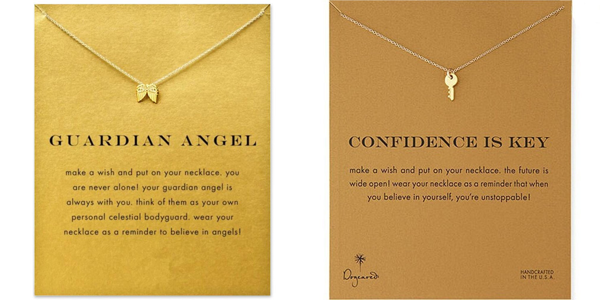 Inspirational Necklaces Only $2.31 Shipped! Confidence, Karma, Luck, Guardian Angel, and MORE!