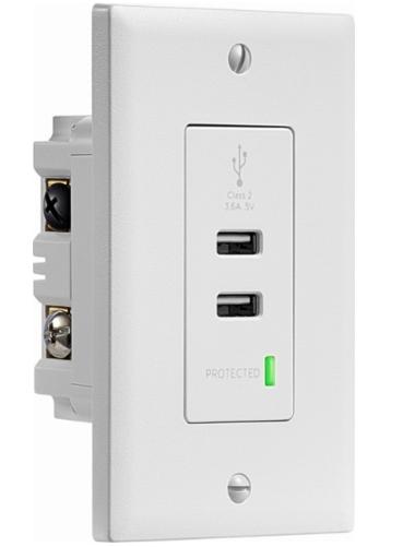 Insignia In-wall Surge Protected USB Hub – Only $9.99!