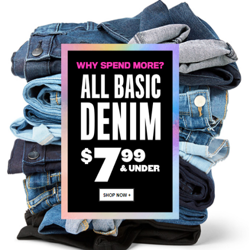 The Children’s Place Basic Denim at $7.99 or less + Free Shipping!