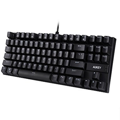 87-Key Mechanical Keyboard with Blue Switches Plus Water Resistant for Just $20.09!