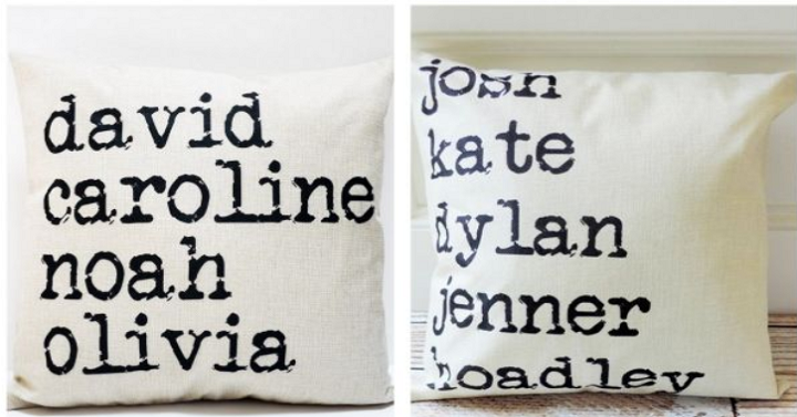 Farmhouse Style Personalized Linen Pillow Covers for Just $13.99! (Reg. $49.99)
