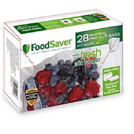 FoodSaver Pint-sized Bags with Unique Multi Layer Construction for Only $7.12!