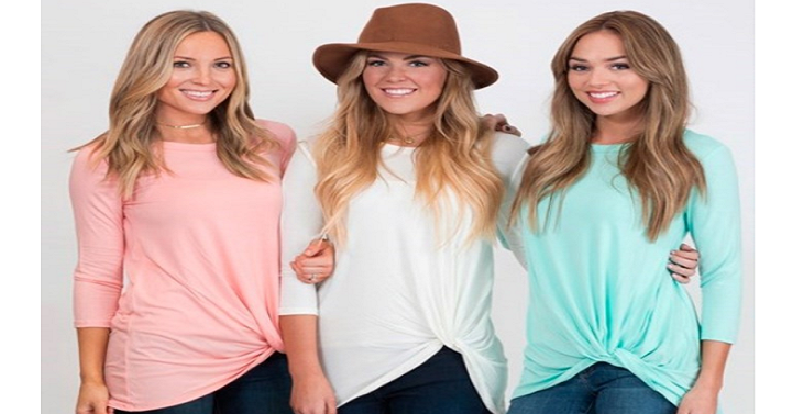 Jane: Spring Knotted Tunic for Just $18.99! (Reg. $39.99)
