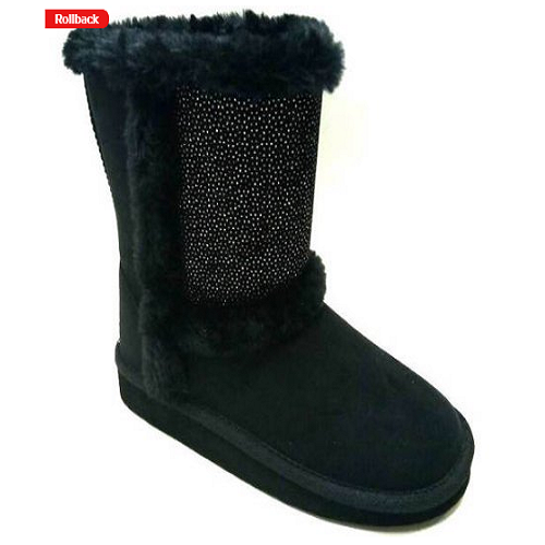 Faded Glory Girls’ Shearling Boots for ONLY $6.88!