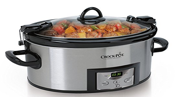 Crock-Pot 6-Quart Programmable Cook & Carry Slow Cooker with Digital Timer for Only $35.50 + Free Shipping!