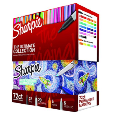 Sharpie 72 Count Permanent Markers Ultimate Collection for Just $26.99 Shipped!