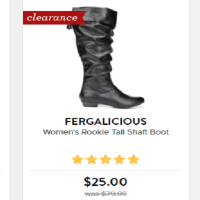 Famous Footwear: Buy 1 Get 1 50% off on Clearance Shoes!