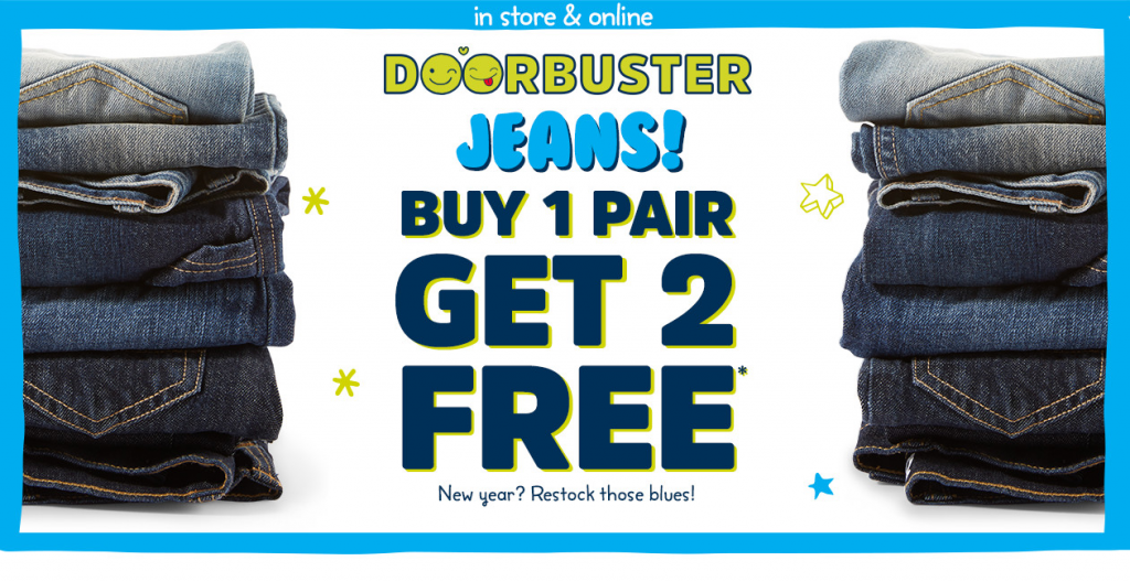Osk Kosh B’Gosh: Jeans Buy 1 Get 2 FREE!