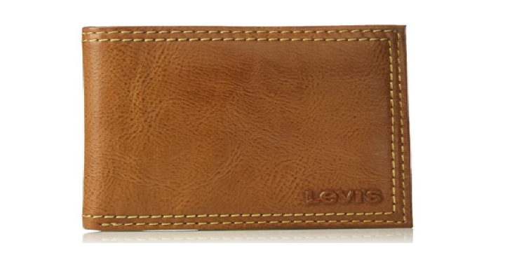 Men’s Levi’s Extra Capacity Leather Slimfold Wallet Only $10.48! (Reg. $20)