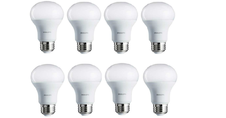 Philips LED Non-Dimmable Frosted Light Bulb (8 Pack) Only $30 Shipped! Great Reviews!