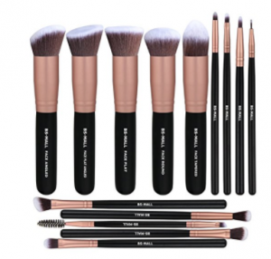 BS-MALL Premium 14 Pcs Makeup Brush Sets(Rose Golden) $11.99!