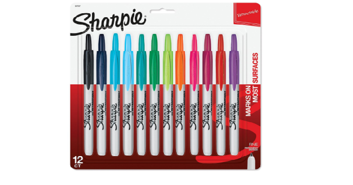 Sharpie Retractable Permanent Markers (12 Count) Only $11.25!