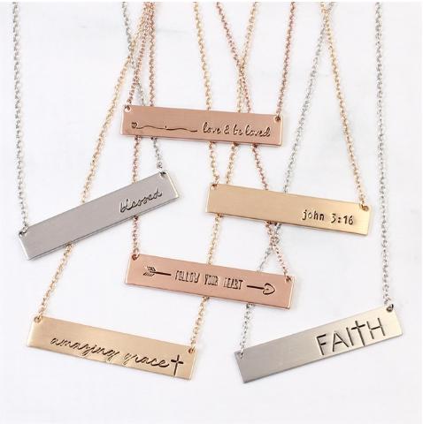 Message Bar Necklace – Only $4.99!