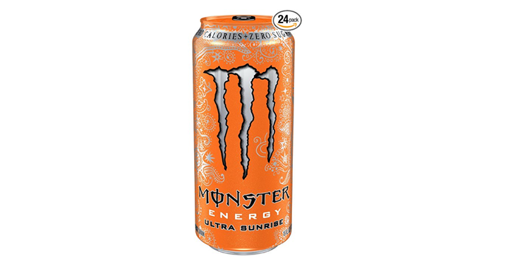 Monster Energy, Ultra Sunrise Drinks, 16 Ounce – Pack of 24 – Just $28.98!