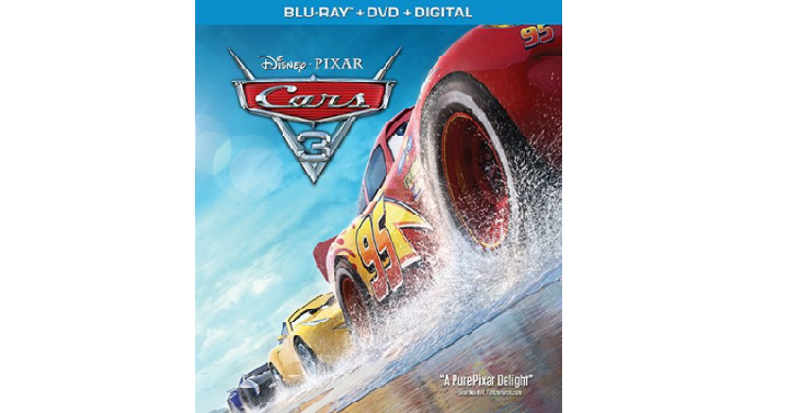 Cars 3 Blu-Ray Only $18.49! (Reg. $39.99)
