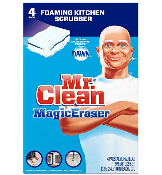 Mr. Clean Magic Eraser Kitchen and Dish Scrubber, 4 Count – Only $4.97! *Add-On Item*