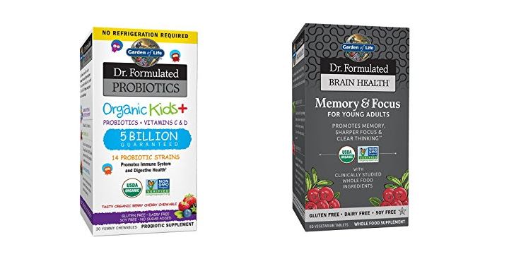 Save 30% on Select Garden of Life Vitamins and Supplement products!