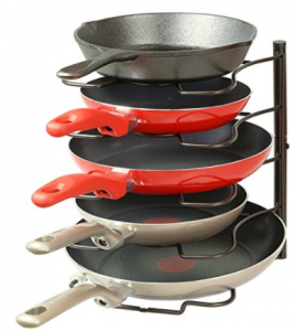SimpleHouseware Kitchen Cabinet Pantry Pan and Pot Lid Organizer Rack Holder $14.97
