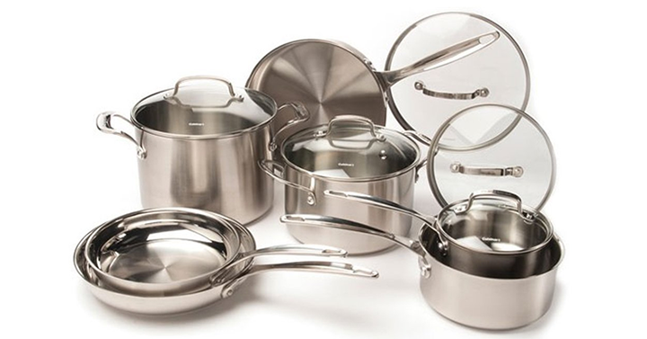Cuisinart 12-Piece Stainless Steel Cookware Set – Just $129.99!