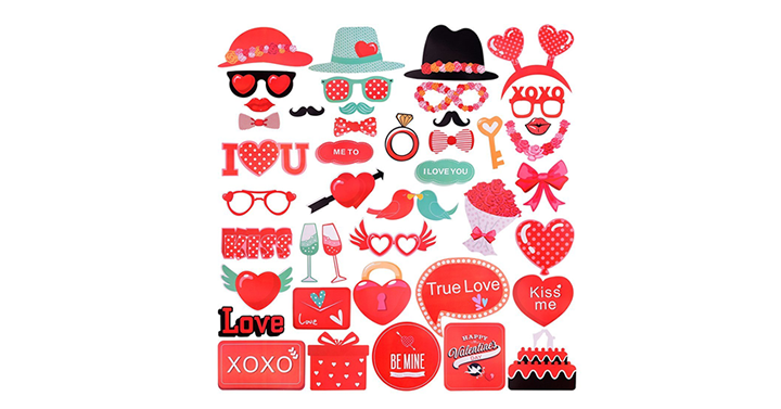 Valentines Photo Booth Props – Just $9.79!