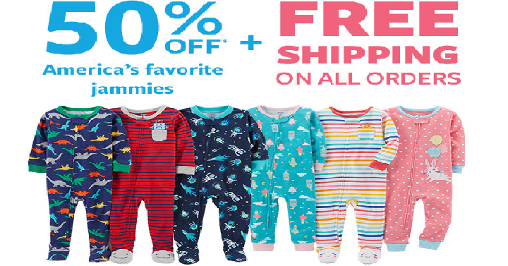 Still Available! Carter’s: 50% off Boys & Girls Pajamas + Extra 15% off! Plus, FREE Shipping!