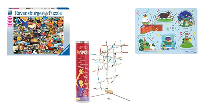 Up to 40% off select puzzles and games from Ravensburger and Melissa & Doug!