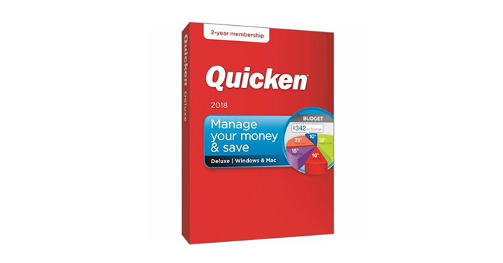 Quicken Deluxe 2018 (2-Year Subscription) – Mac Windows – Just $49.99!