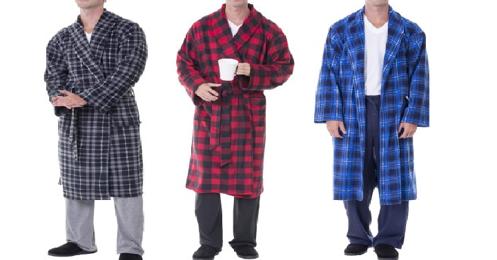Men’s Print Fleece Robes Only $9.50! (Reg. $19)